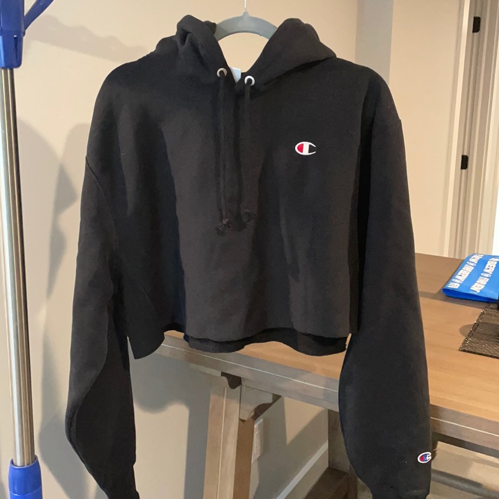 Champion women’s hoodie crop sweatshirt